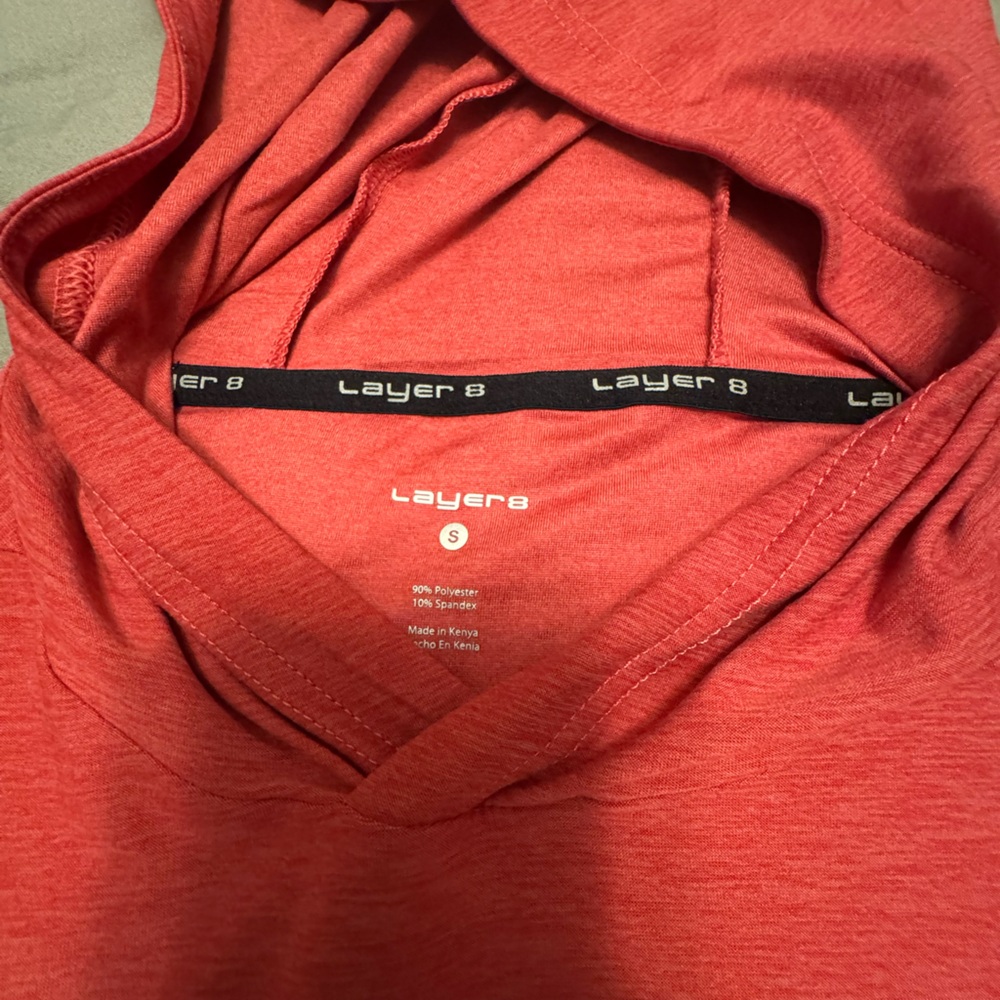 Layer 8 Vibrant Red Hoodie - Picture 2 of 6